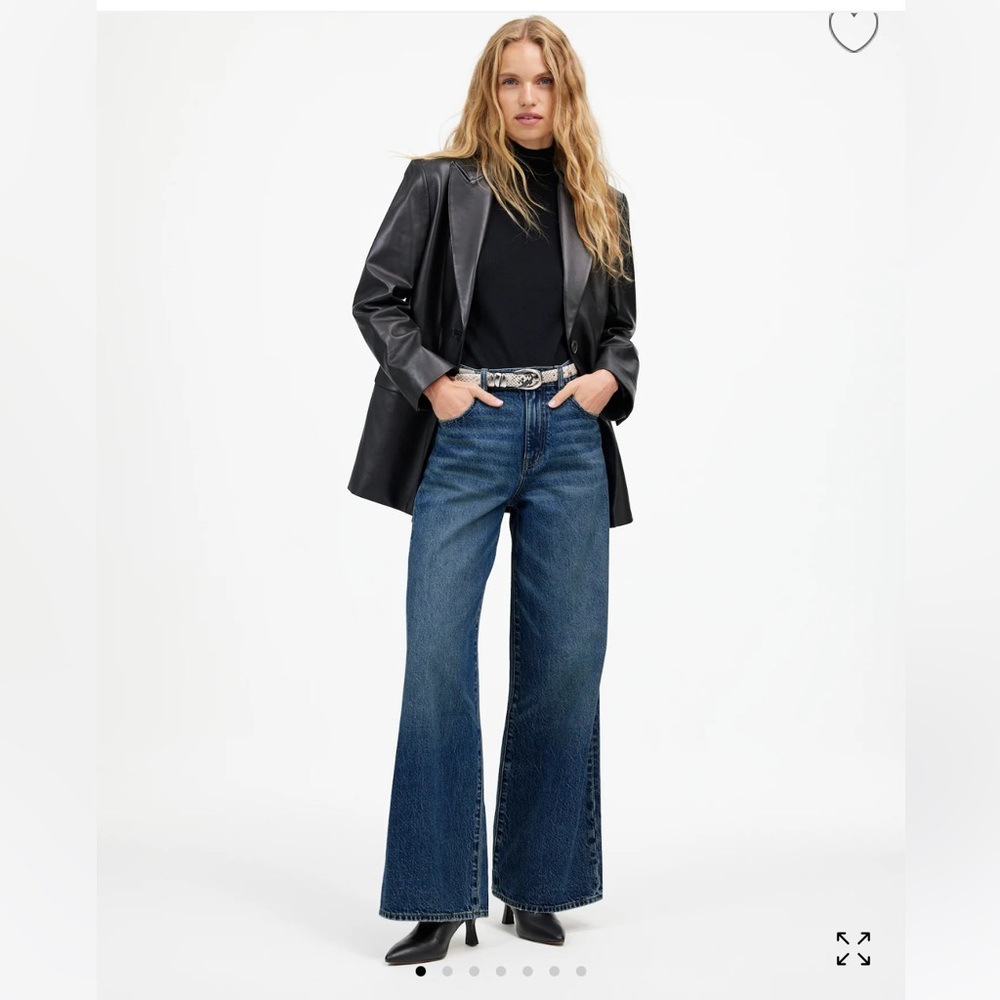 NWT Madewell Superwide-Leg Jeans in Concho Wash